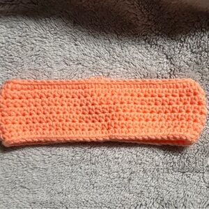 Peach Crochet Headband